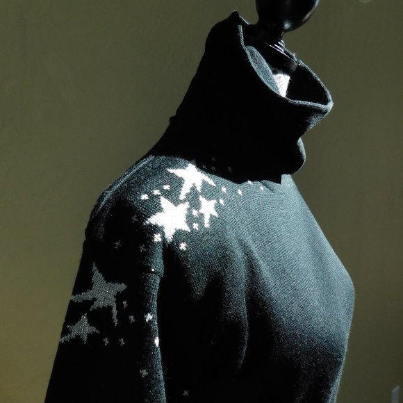 Vtg Meister wool knit snow bunny 80s ski sweater S - Picture 3 of 16